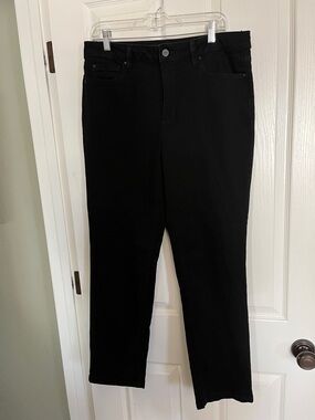 Jones New York Black Straight Leg Jeans